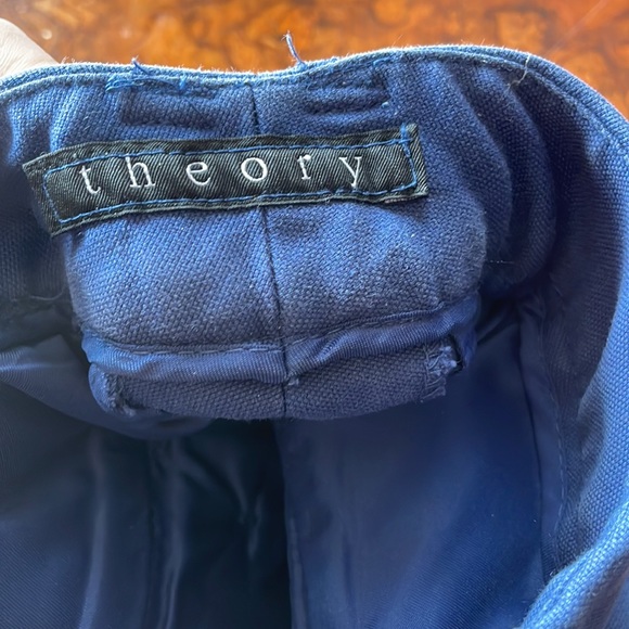 THEORY blue chinos sz6 - Picture 2 of 2